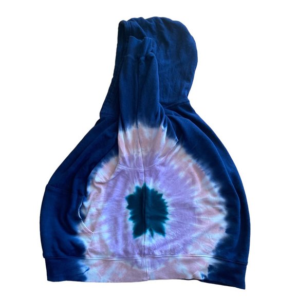 Wildfox Hadley Tie Dye Hoodie 90s Y2K Leisure Loungewear Cozy Sweatshirt-XXL - Picture 7 of 11